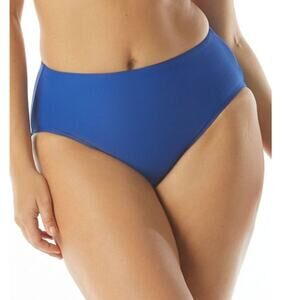 Coco Reef Contours High Waist Bikini Bottoms Swimsuit Blue NEW Large NWT